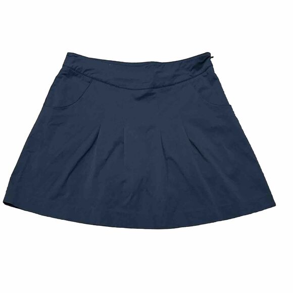 Aquascutum Skirt Women’s 6 UK 10 Blue Gray Mesh Lined Nylon Activewear Pockets - Picture 1 of 7